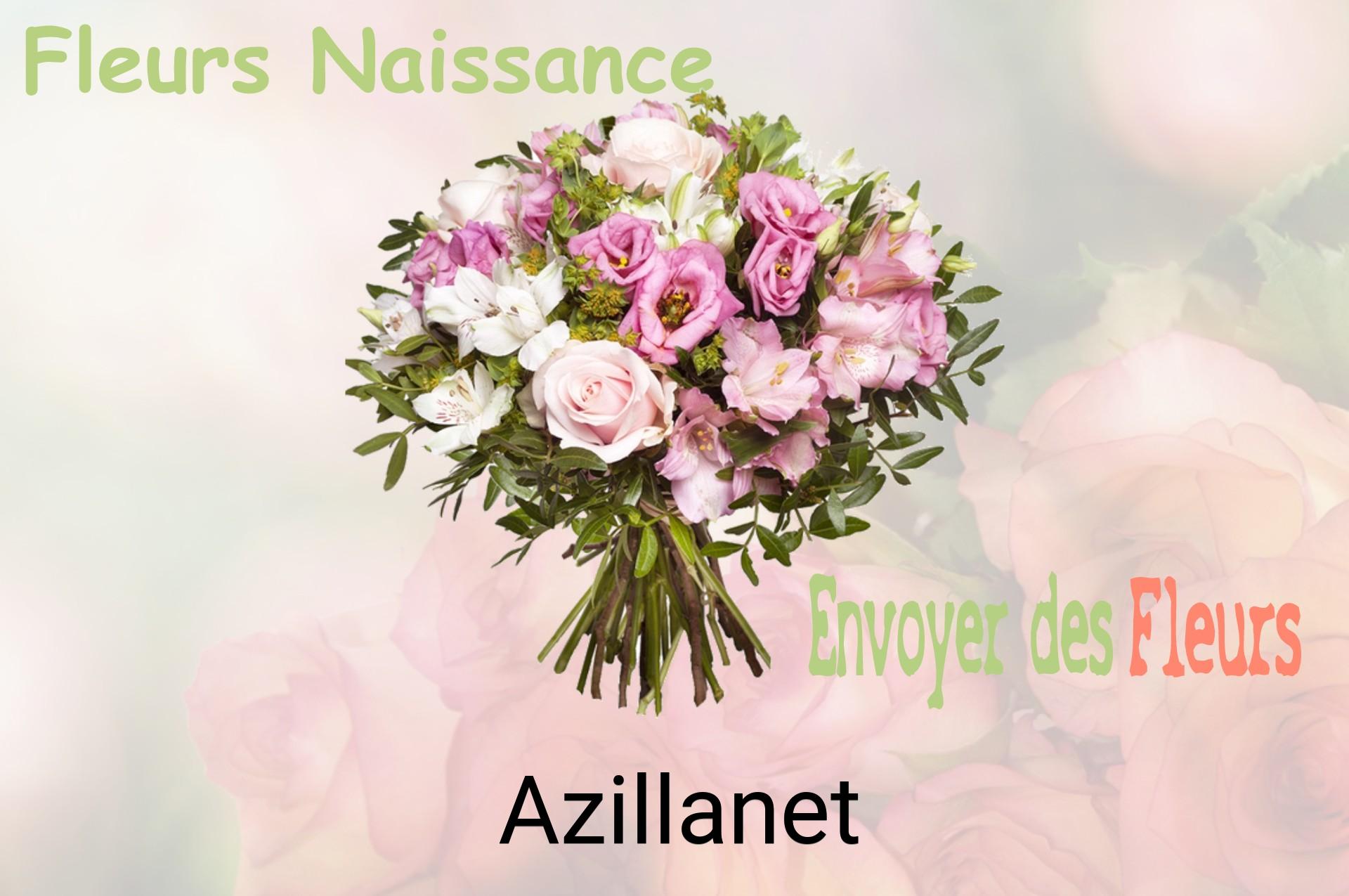 Bouquet de fleurs de naissance livré à Azillanet